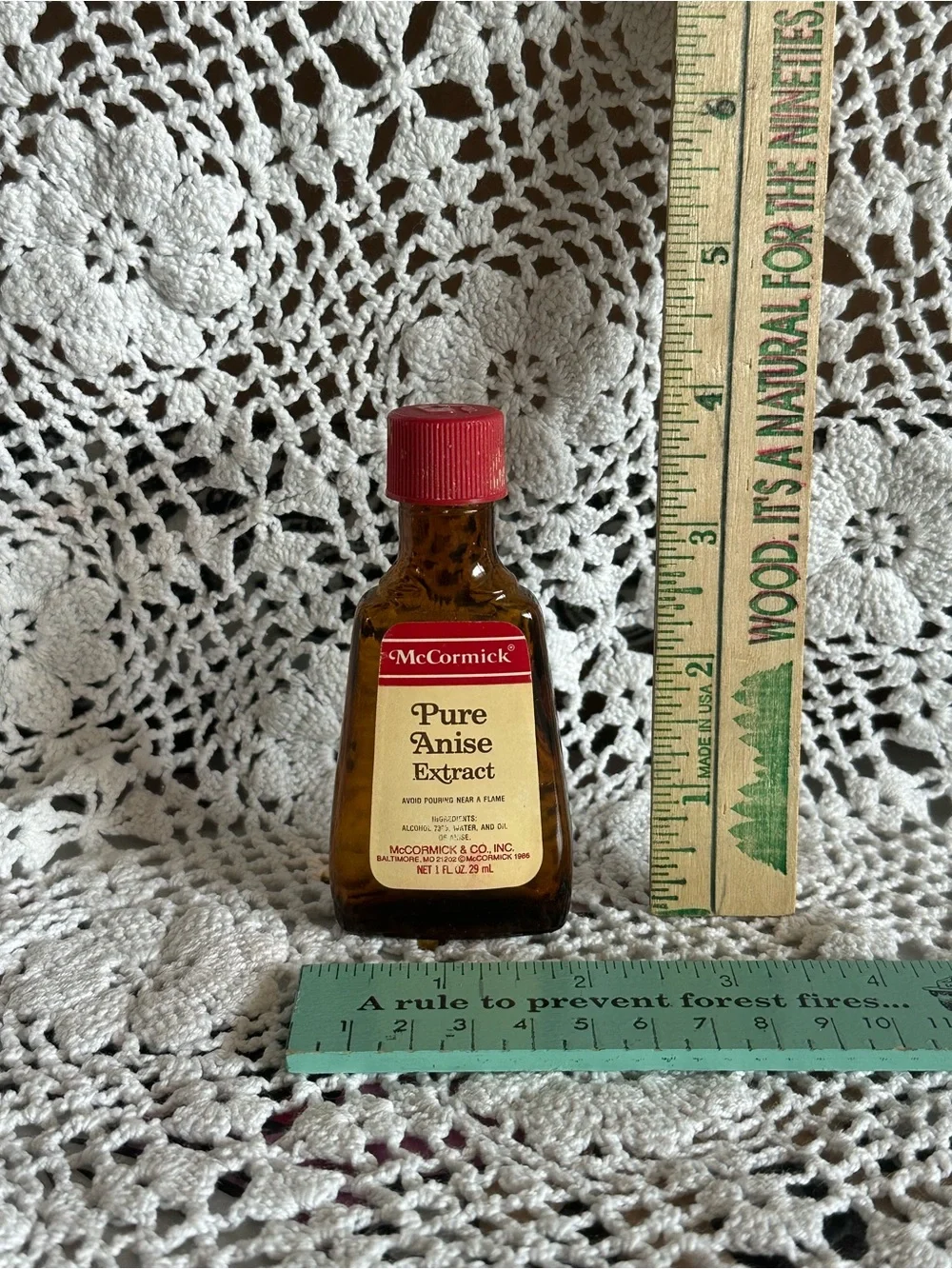 Vintage McCormick Pure Anise Extract - kitchen prop, collectible glass